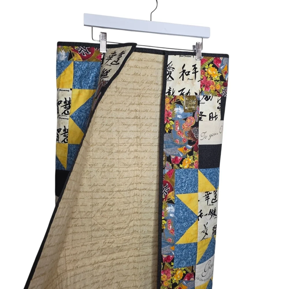 Chinese Christian 100% cotton Quilt Throw Psalms Verses 40X46